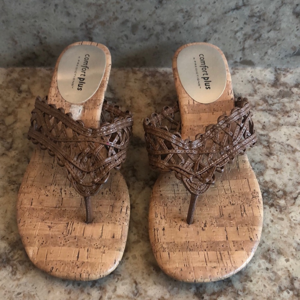 Wedge cork sandal